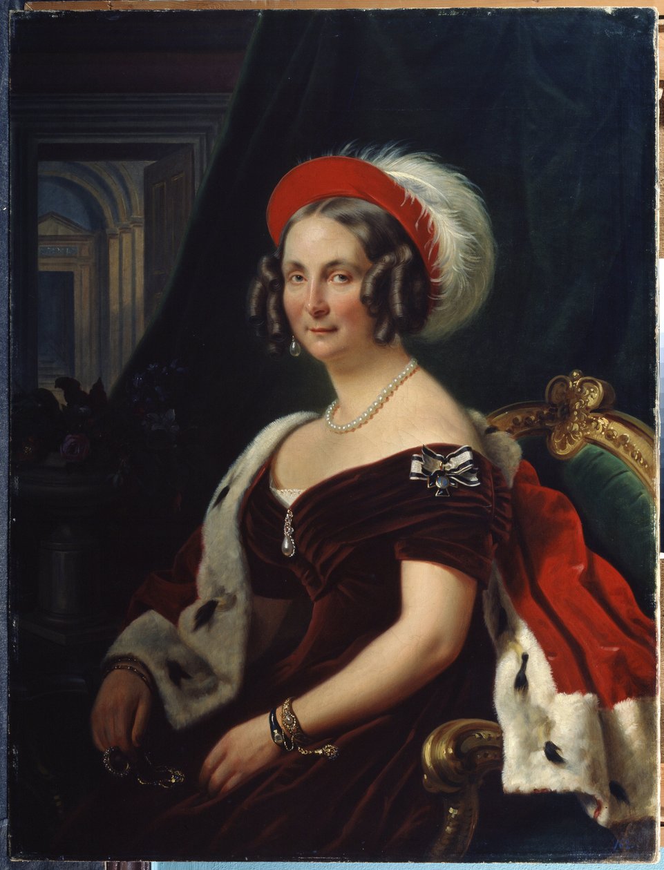 Retrato da Rainha Frederica de Hanôver de Franz Krüger