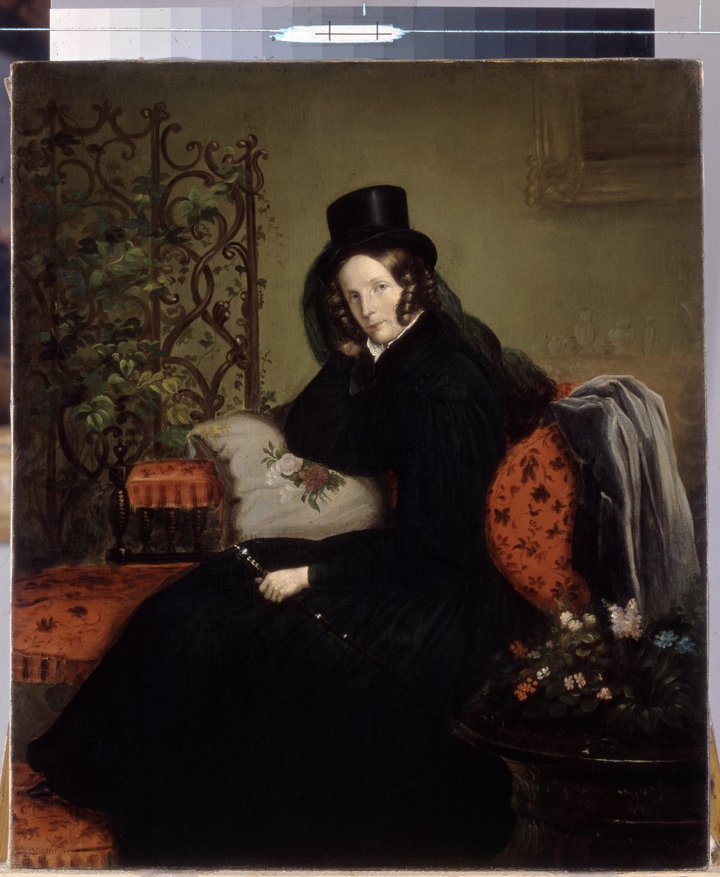 Retrato da Imperatriz Alexandra Fedorovna (nascida Charlotte da Prússia) de Franz Krüger