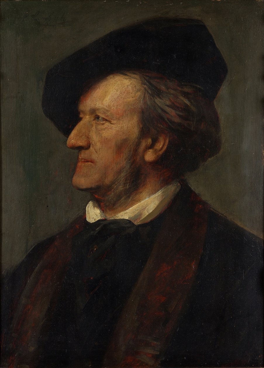 Retrato do compositor Richard Wagner 1813-1883 de Franz von Lenbach