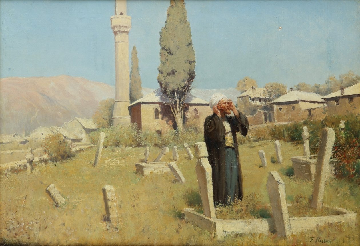 Franz Leo Ruben, Na oração no cemitério antes da mesquita de Franz Leo Ruben