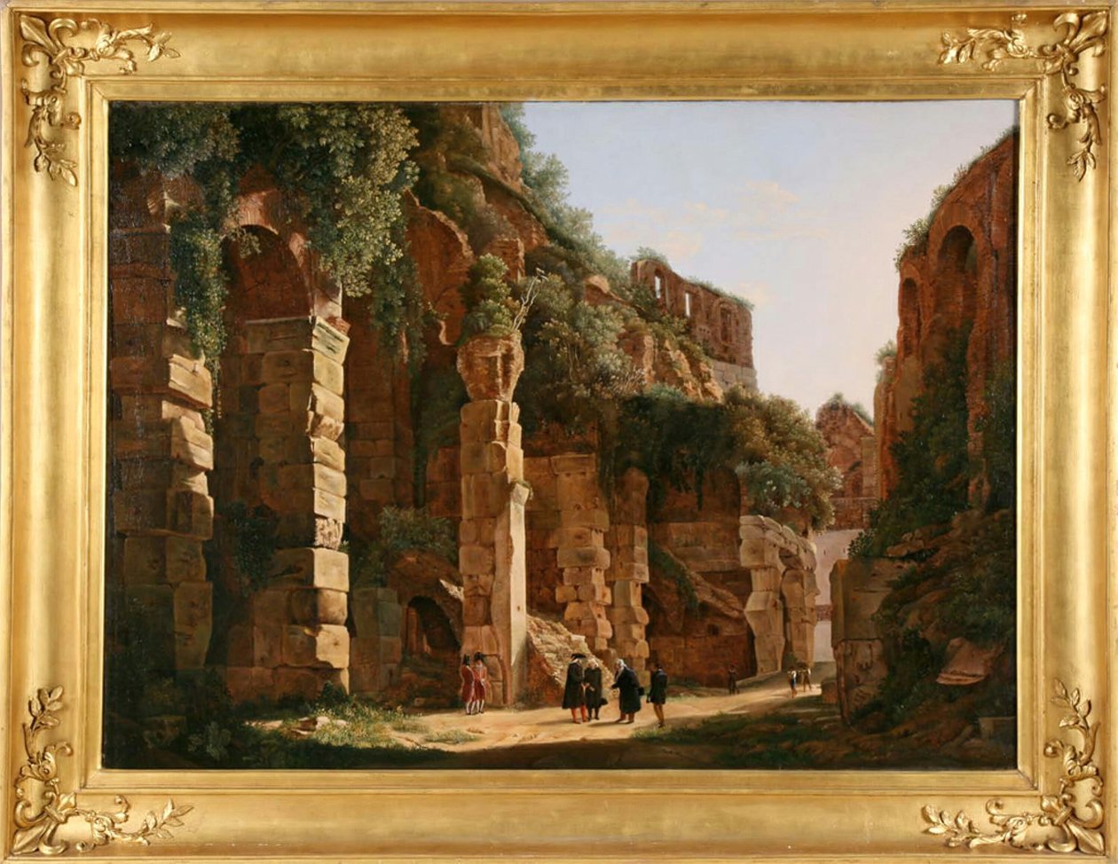 Dentro do Coliseu, c. 1823. de Franz Ludwig Catel