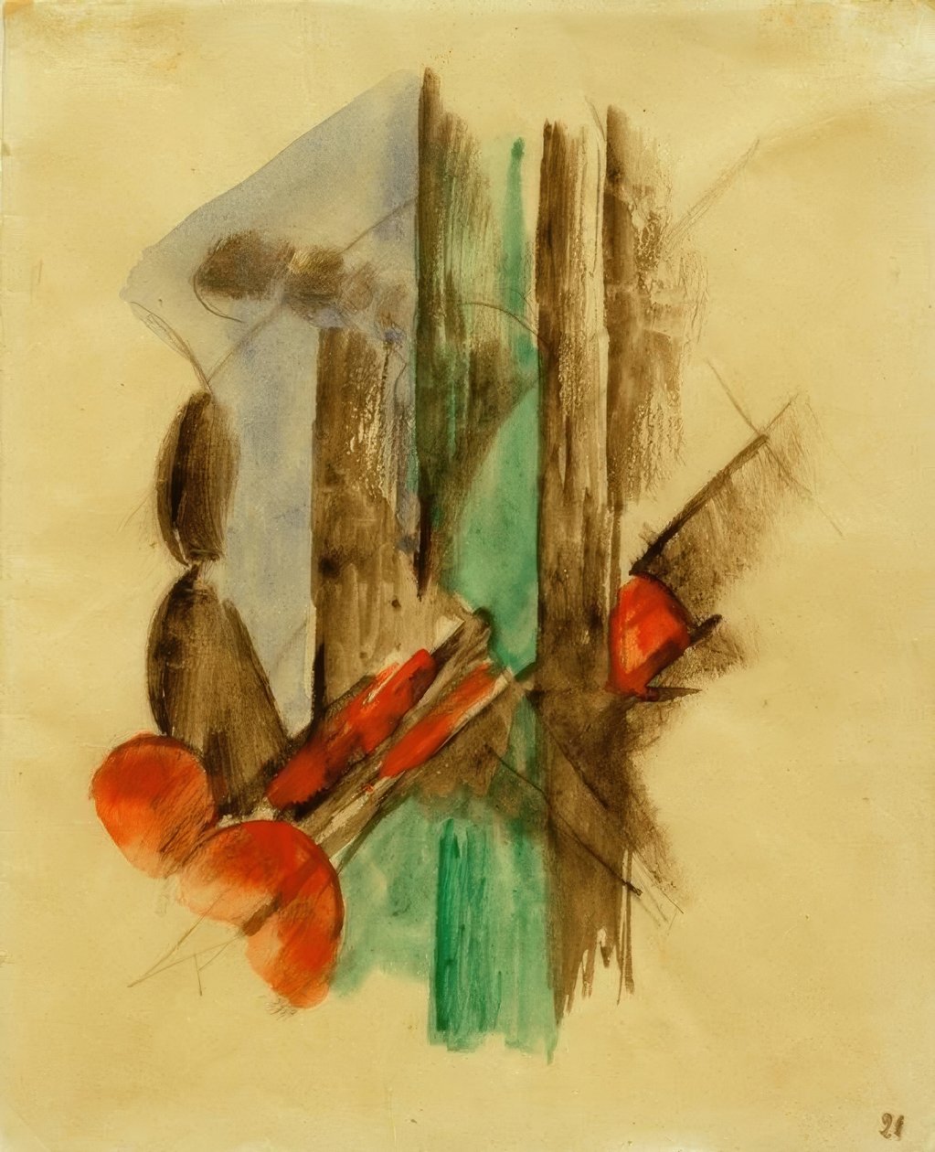 Composição abstrata de Franz Marc