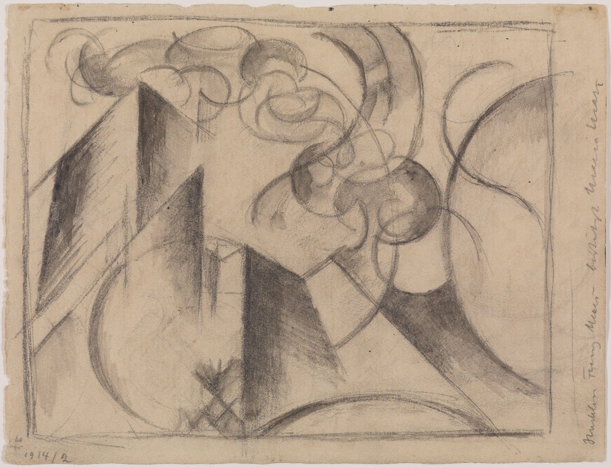 Desenho abstrato de Franz Marc