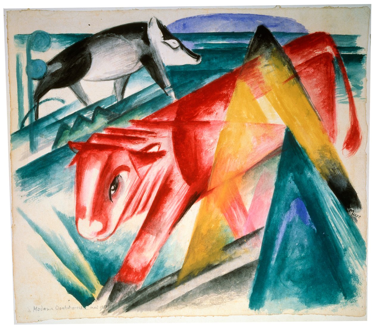 Animais, 1912-1913. de Franz Marc