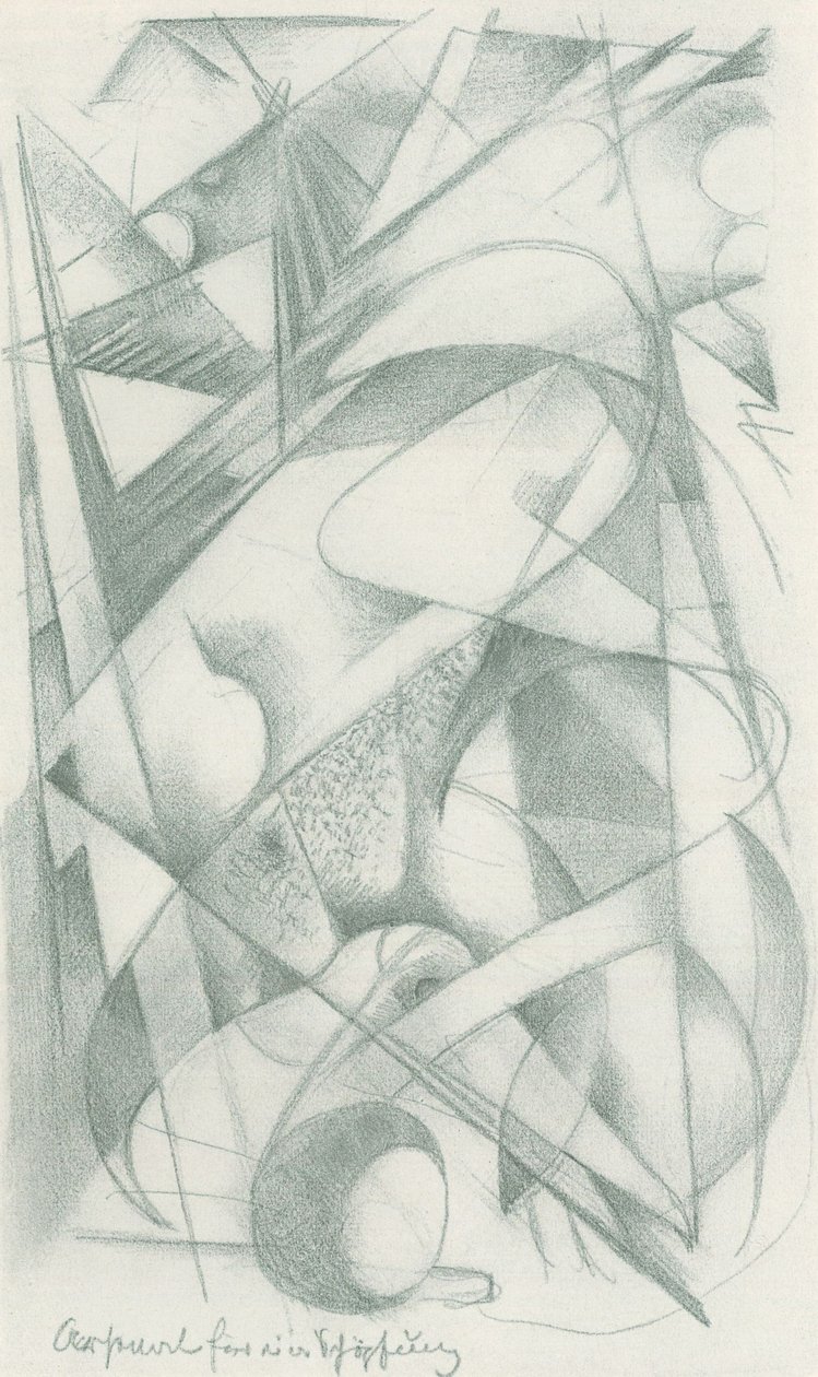 Arsenal para uma criação de Franz Marc