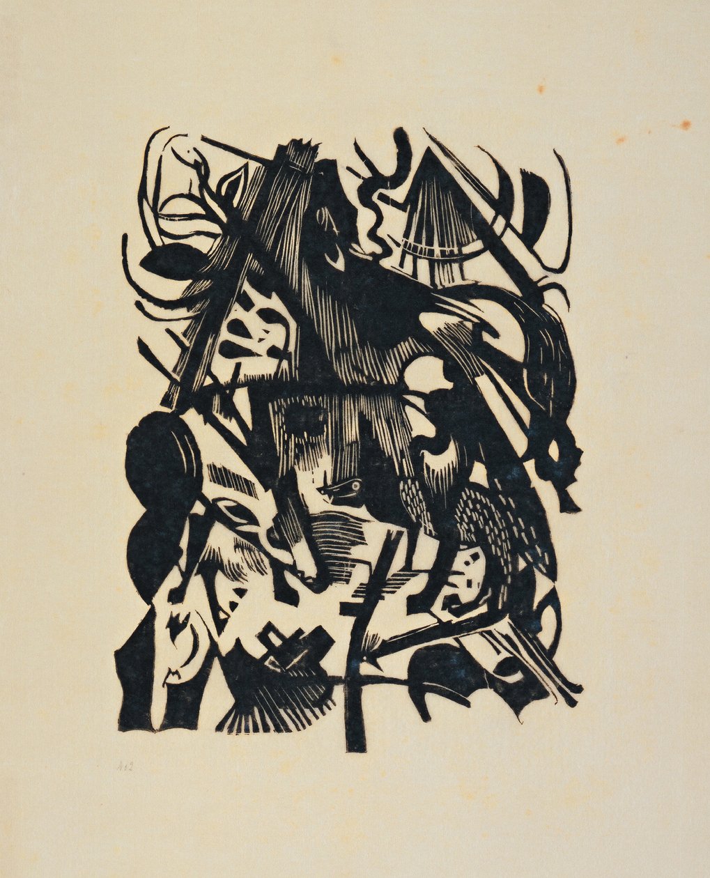 Nascimento do Lobo de Franz Marc