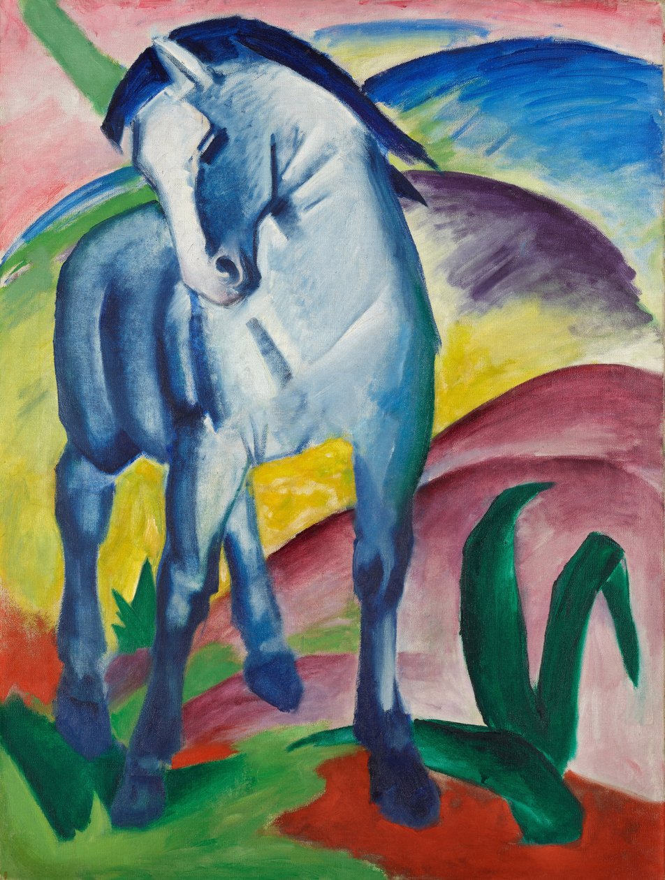 Cavalo azul I de Franz Marc