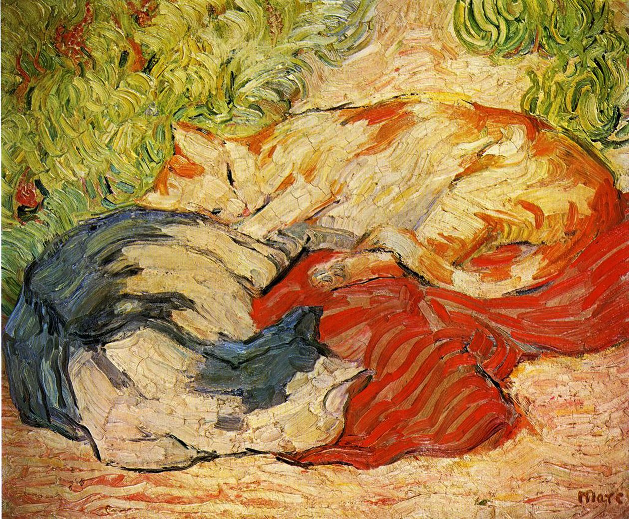 Gatos de Franz Marc