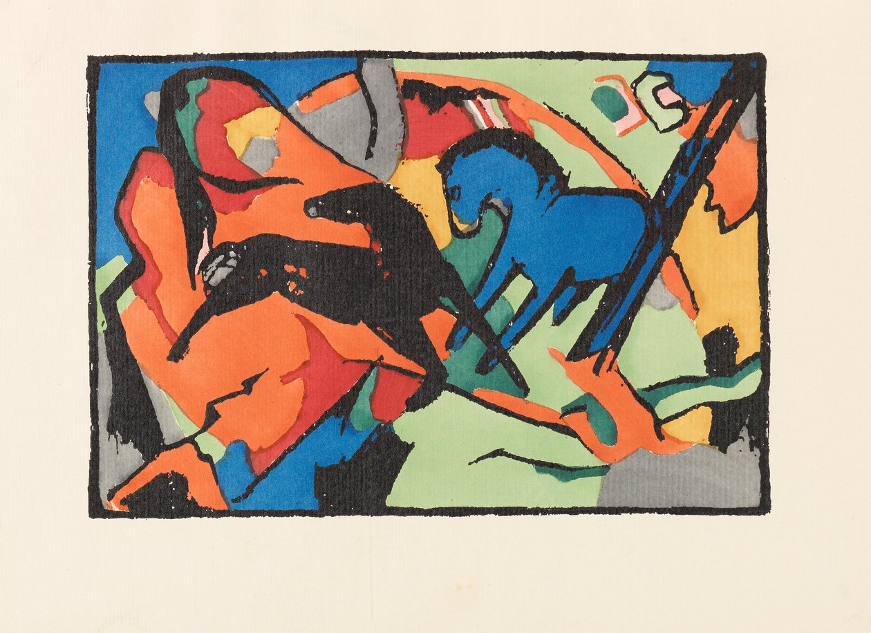 O Cavaleiro Azul O Cavaleiro Azul, 1914. de Franz Marc