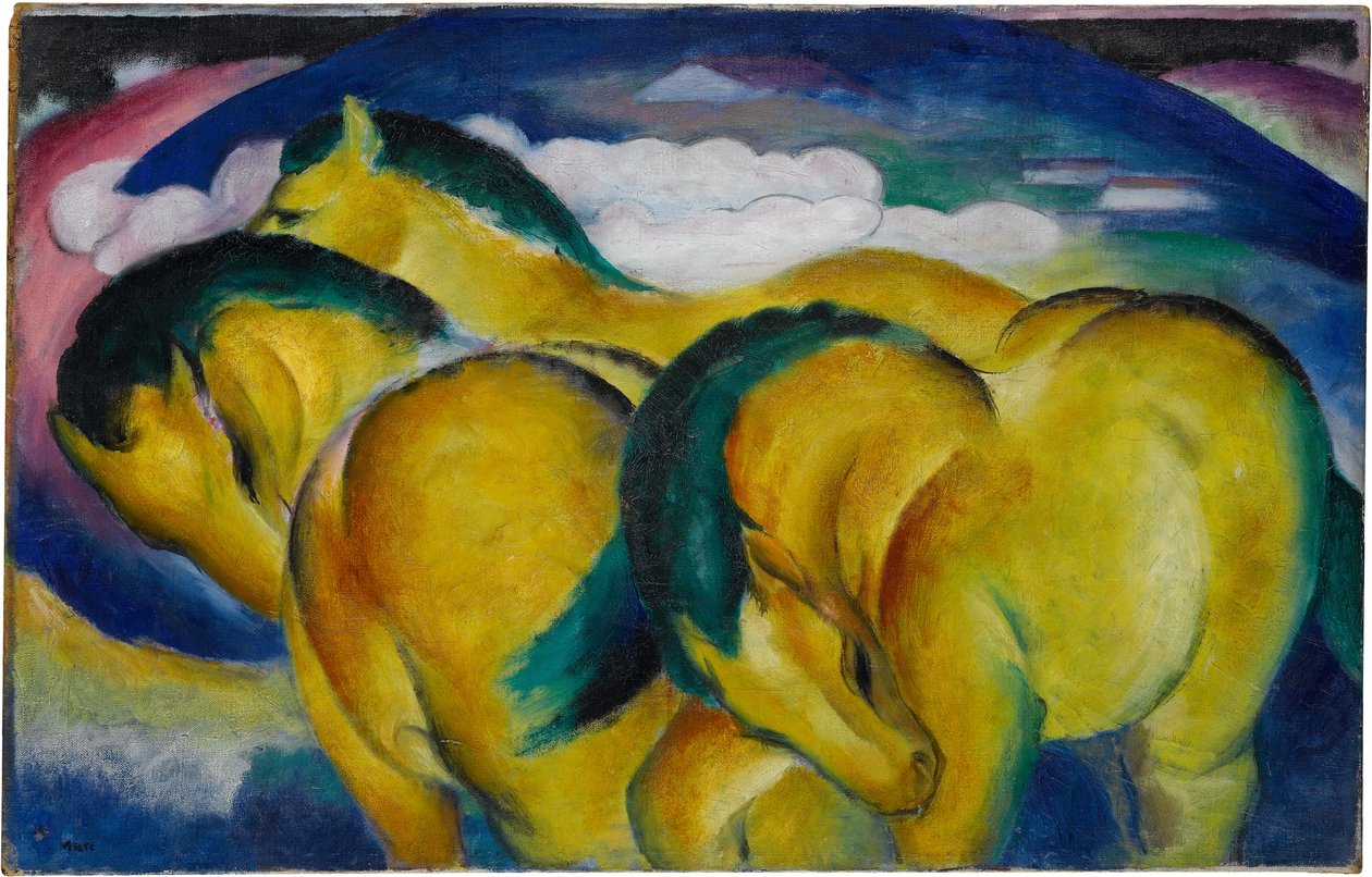Os pequenos cavalos amarelos de Franz Marc