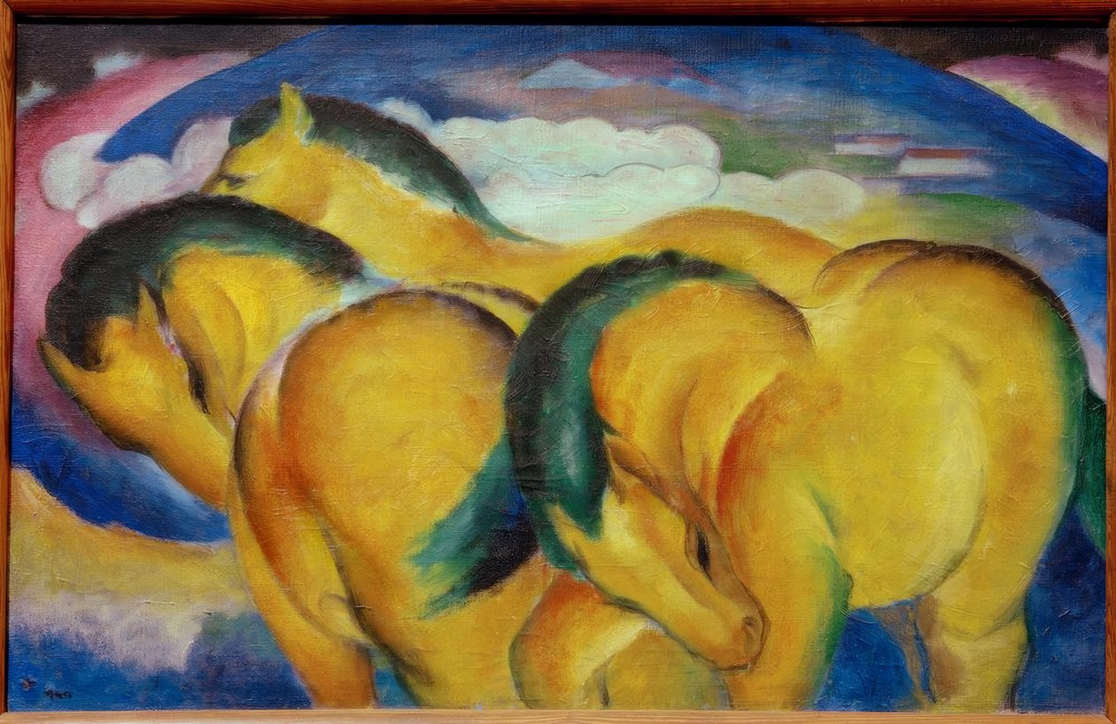 Os cavalinhos amarelos de Franz Marc