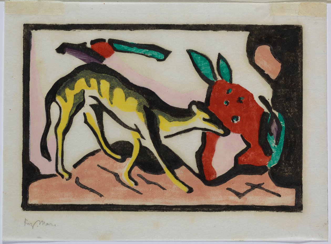 Criatura fabulosa de Franz Marc