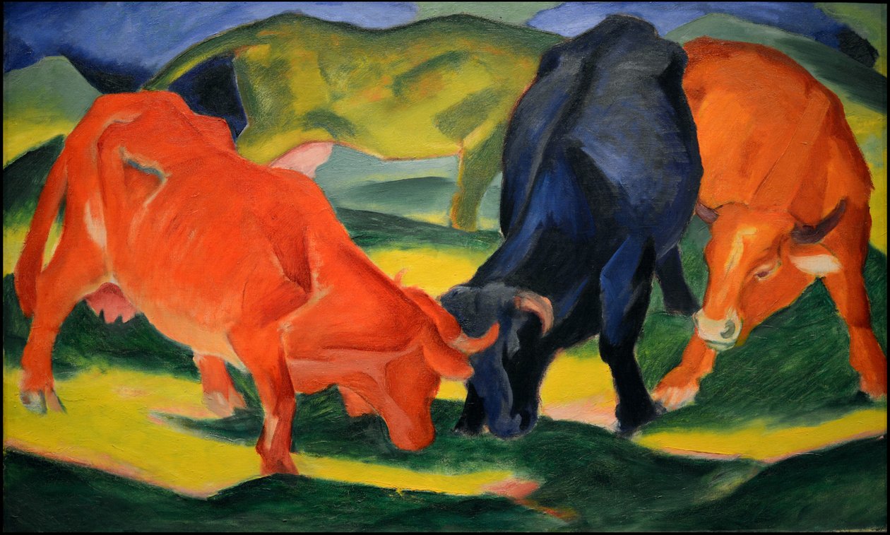 Vacas de Combate, 1911. de Franz Marc