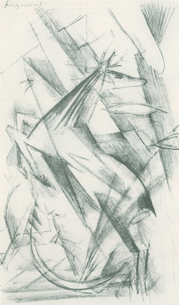 Franz Marc - Caderno de esboços do campo - Folha 22 de Franz Marc