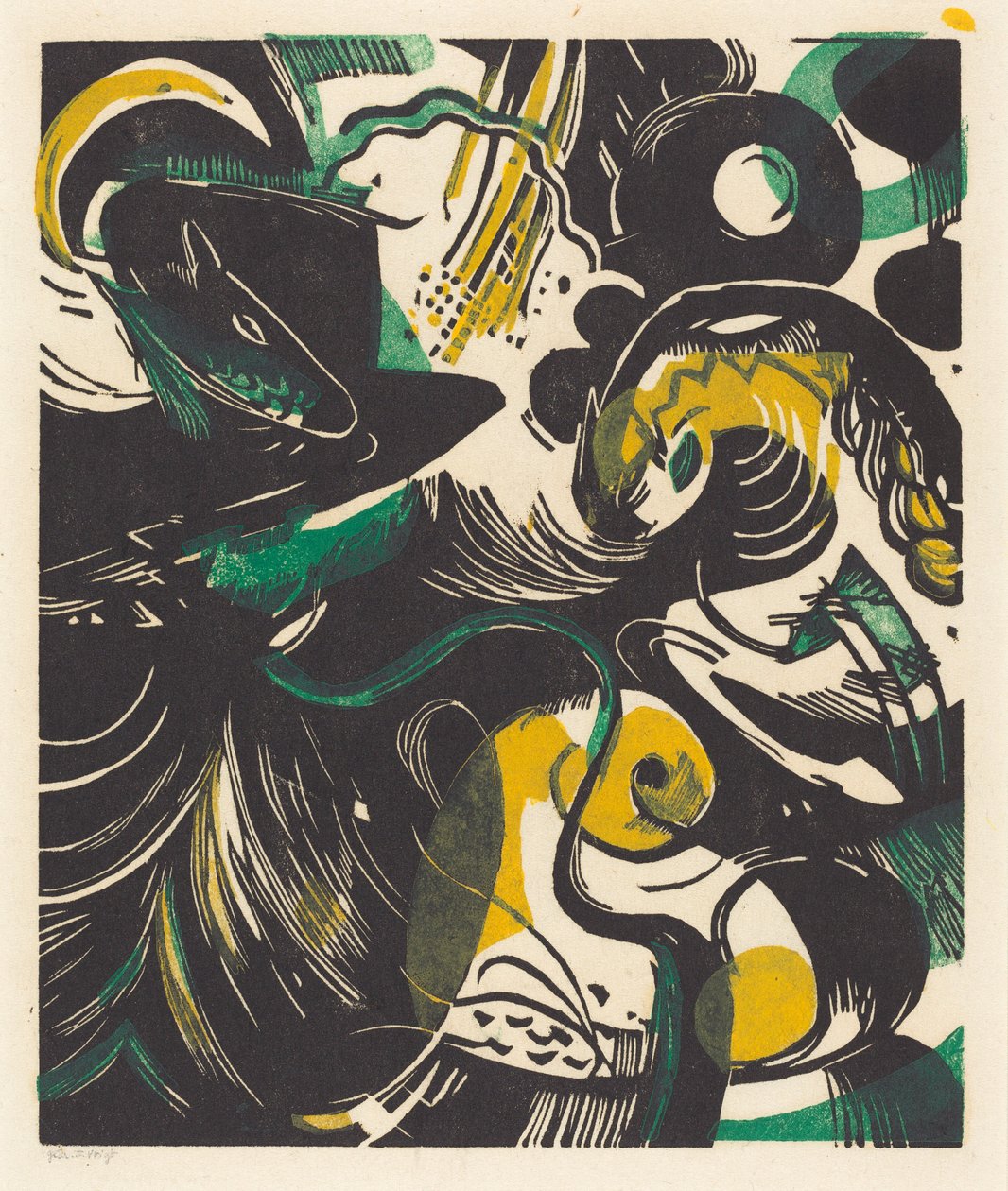 Genesis II (Schöpfungsgeschichte II) de Franz Marc