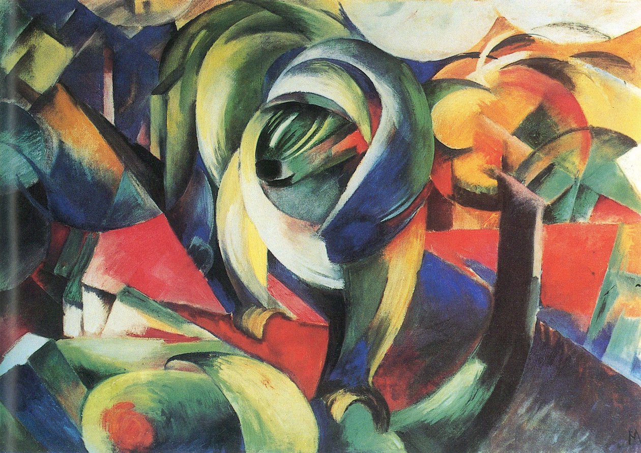 Alemão: Der Mandrill O mandril de Franz Marc