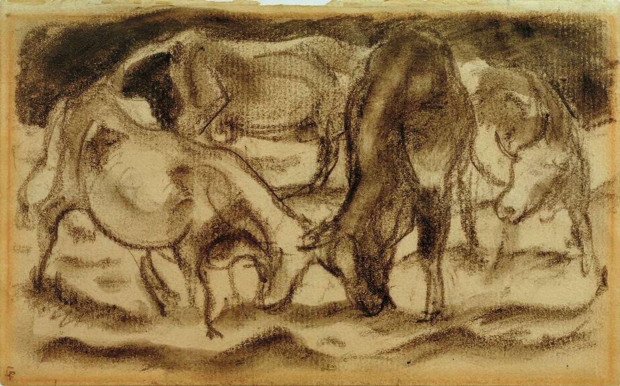Vacas de combate de Franz Marc