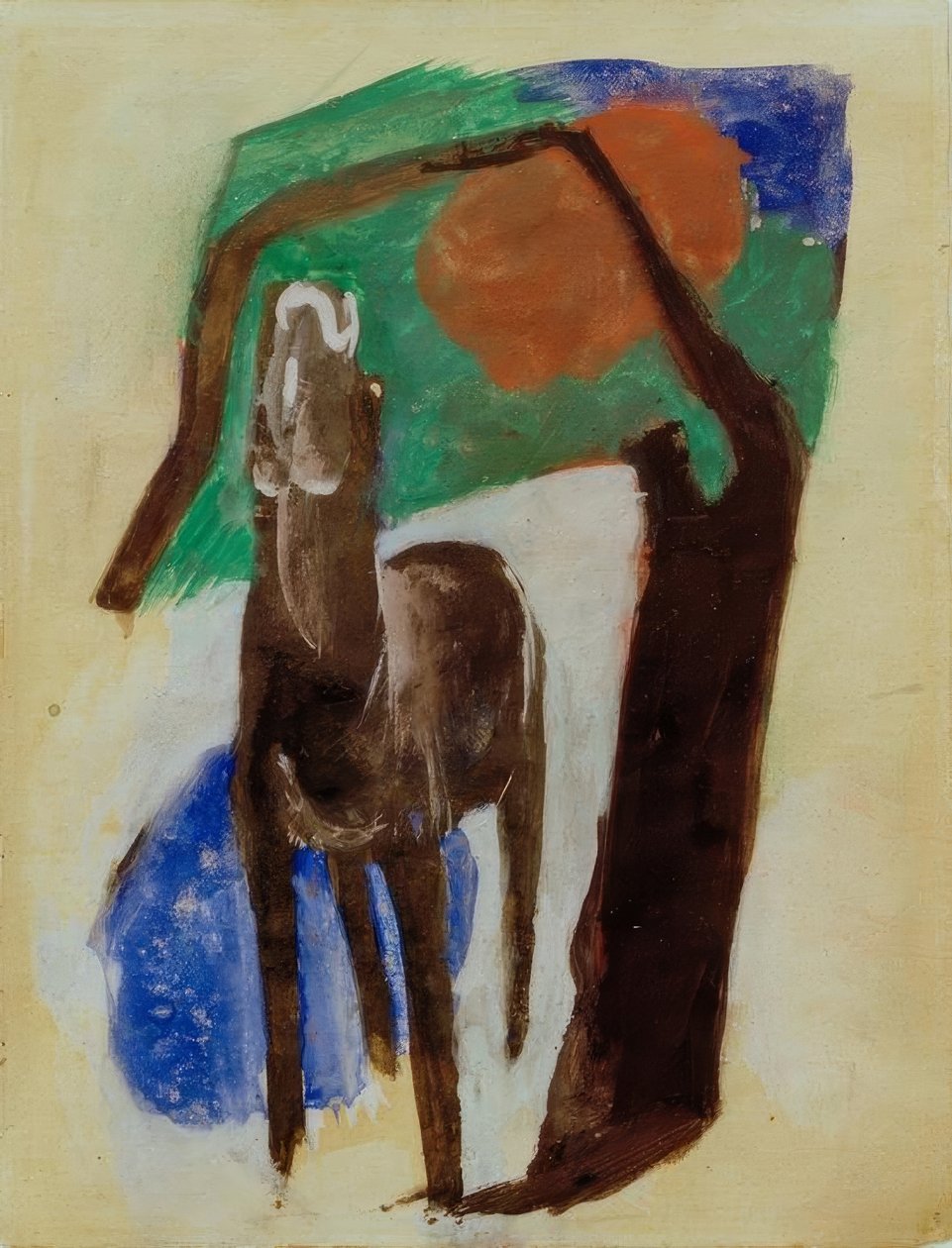 Cavalo lamentando de Franz Marc