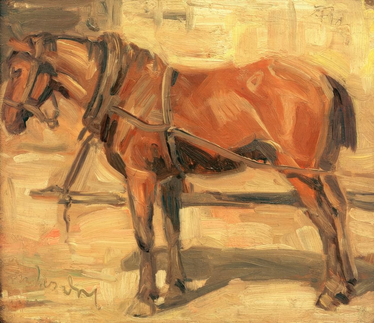 Estudo de cavalo pequeno de Franz Marc