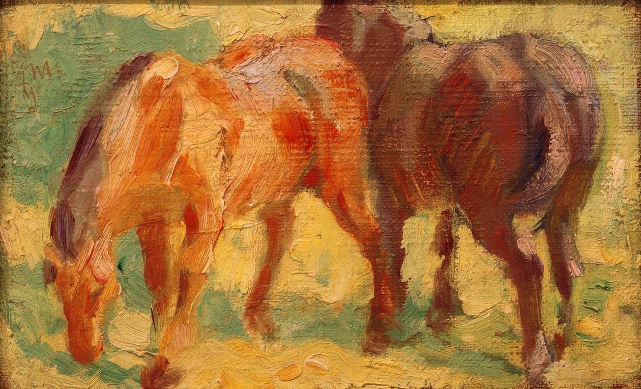Imagem pequena do cavalo de Franz Marc