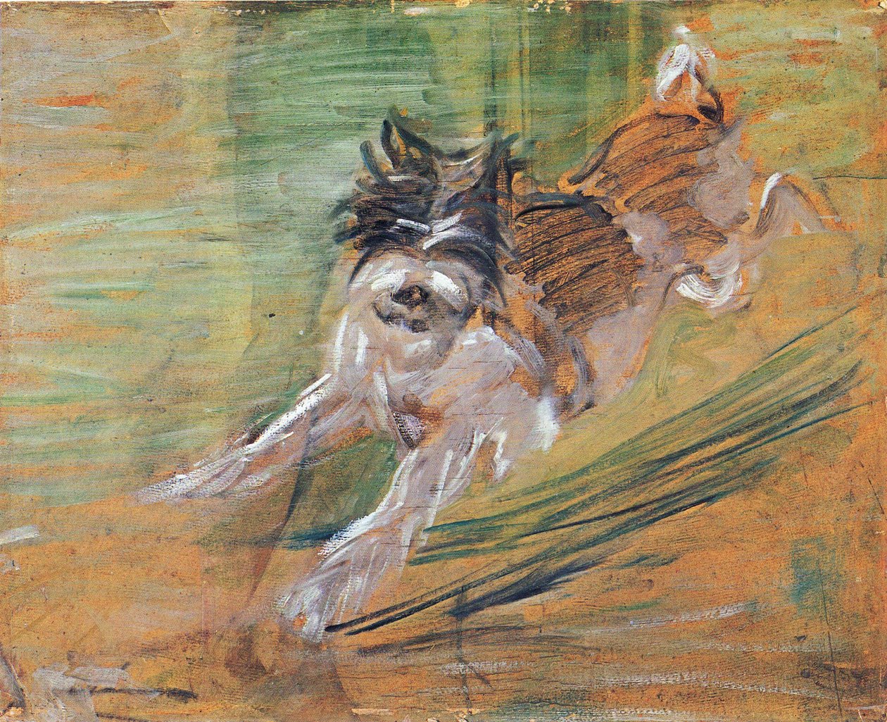Cão que salta de Franz Marc