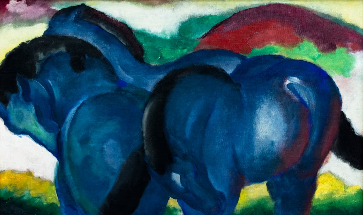 Cavalinhos azuis de Franz Marc