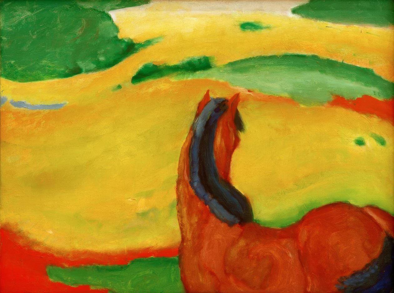 Cavalo no campo de Franz Marc