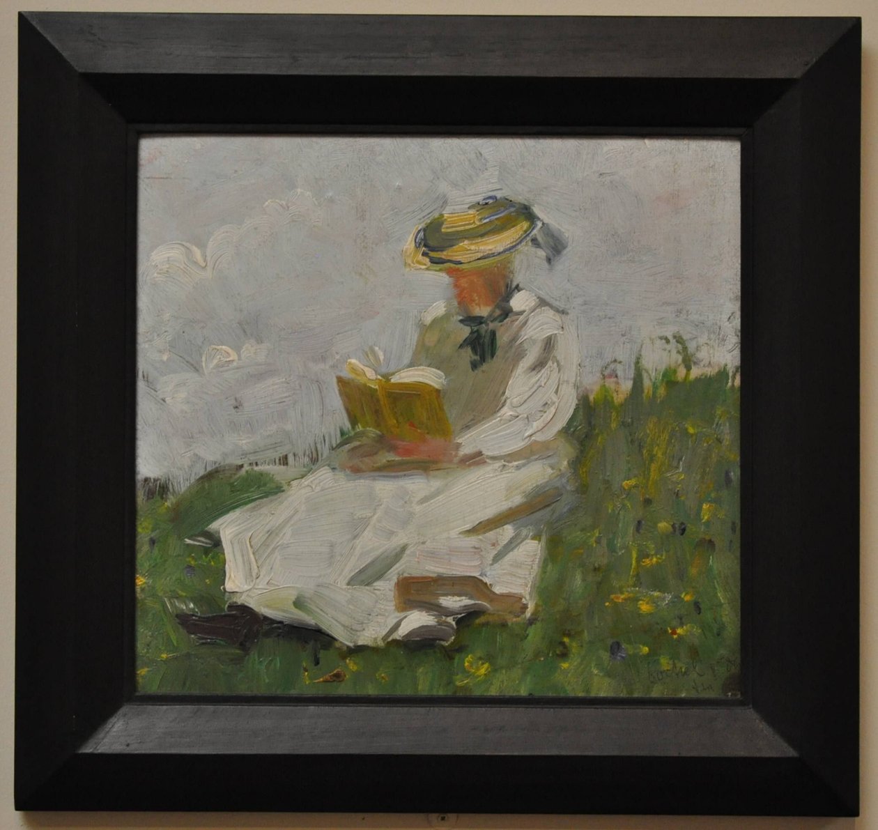 Mulher a ler no verde de Franz Marc
