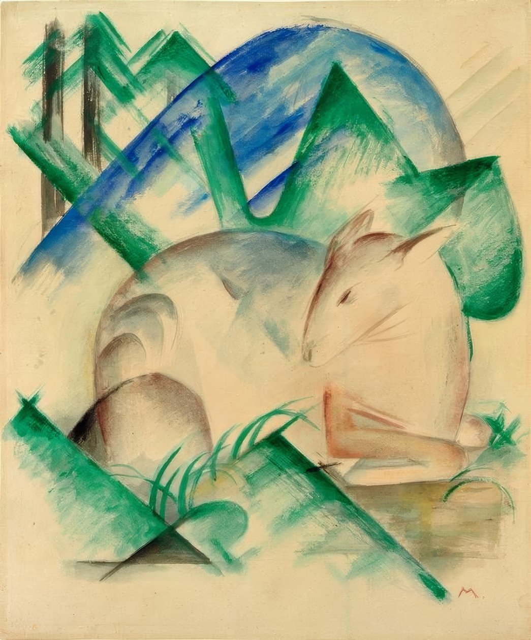 Veado-vermelho de Franz Marc