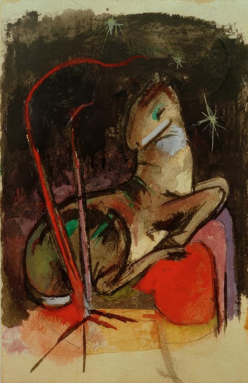 Animal em repouso de Franz Marc