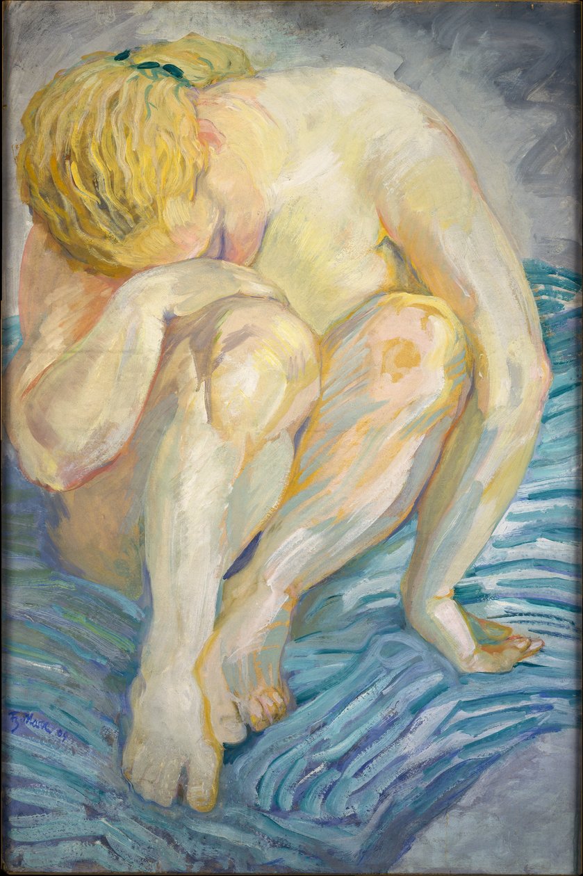Estudo de nu feminino de Franz Marc