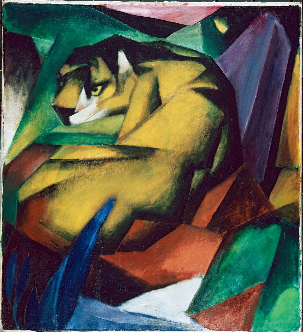 O tigre, 1912 de Franz Marc