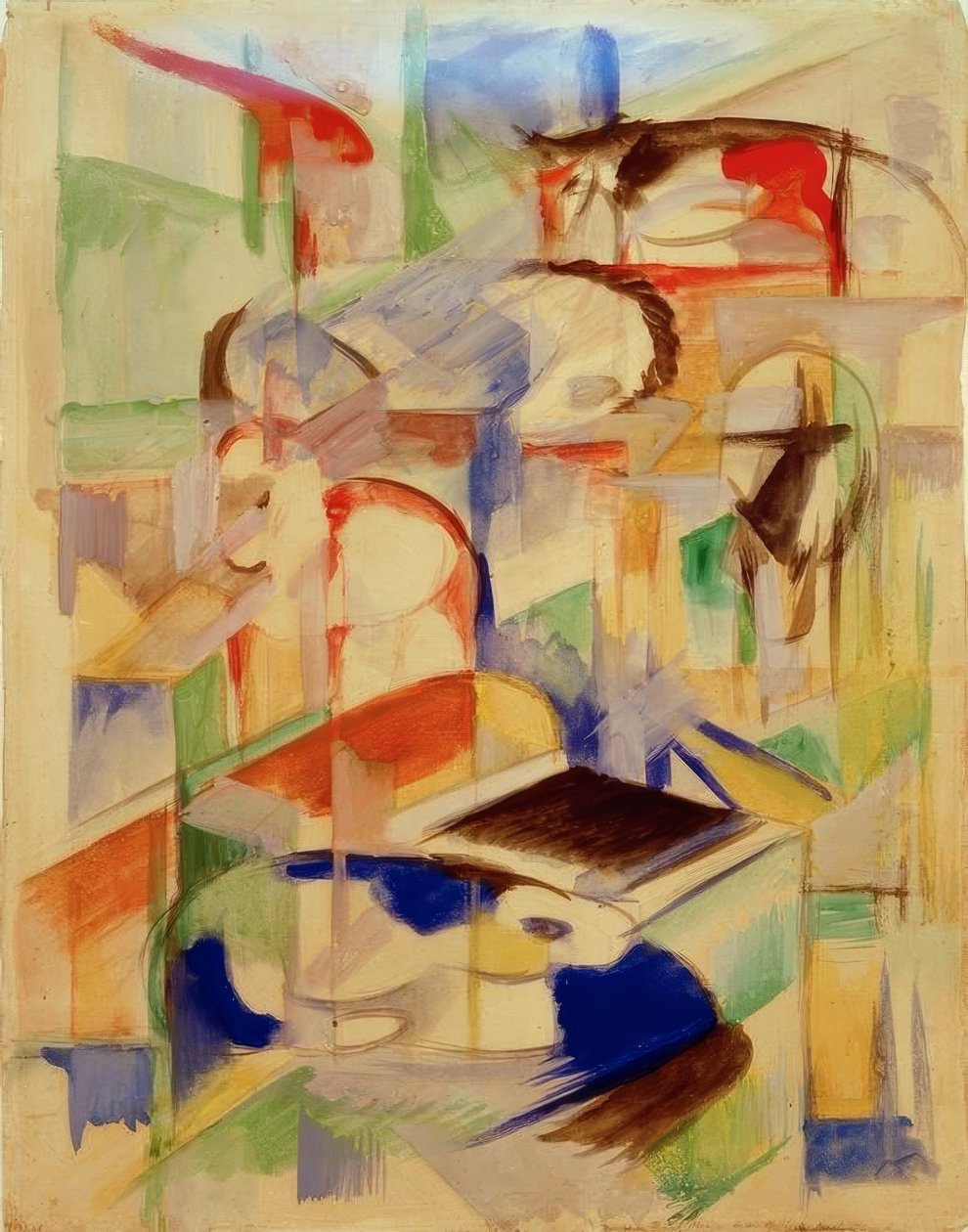 composição animais de Franz Marc