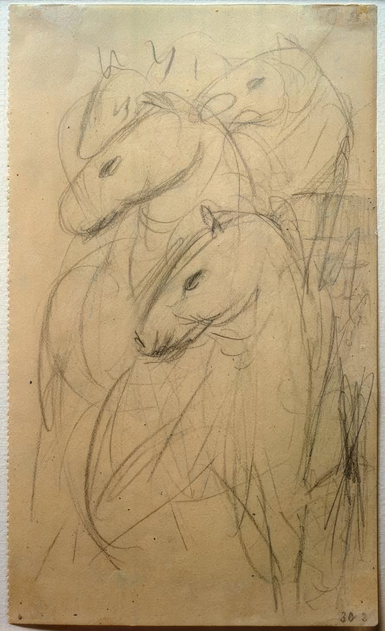 Torre de cavalos azuis de Franz Marc