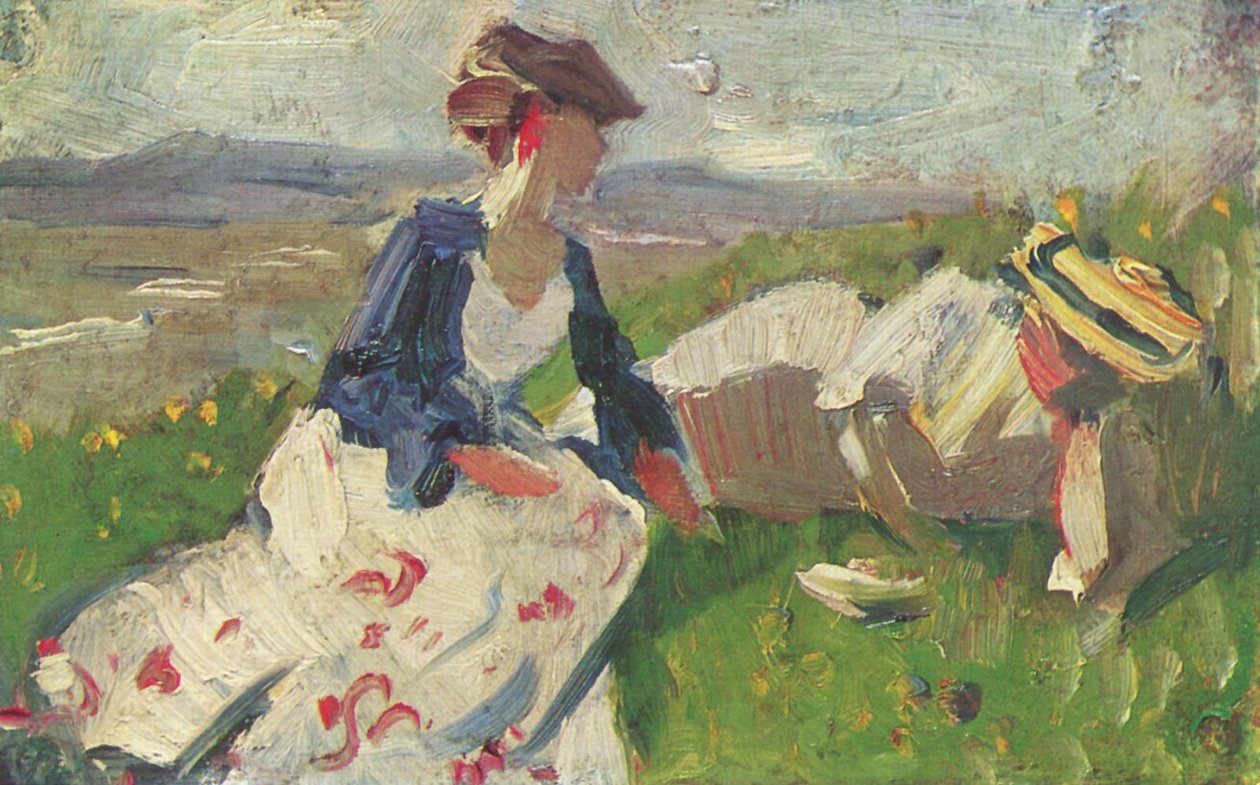 Duas mulheres na encosta de Franz Marc