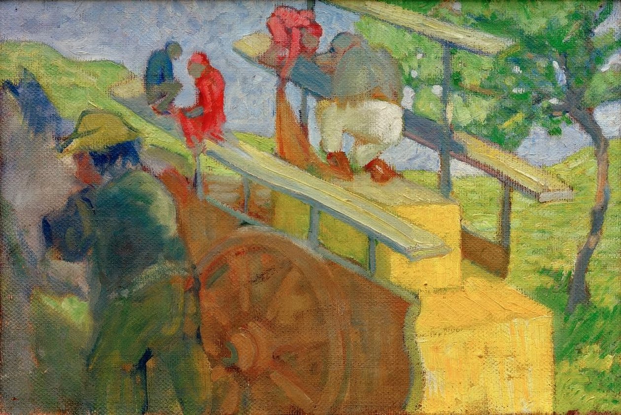 Macaco em um carrinho de Franz Marc