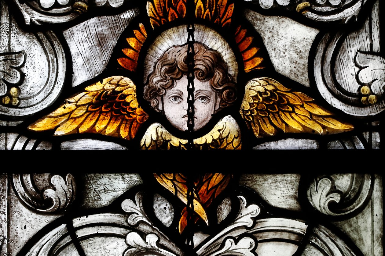 Anjo, c1920 (vitral) de Franz Mayer