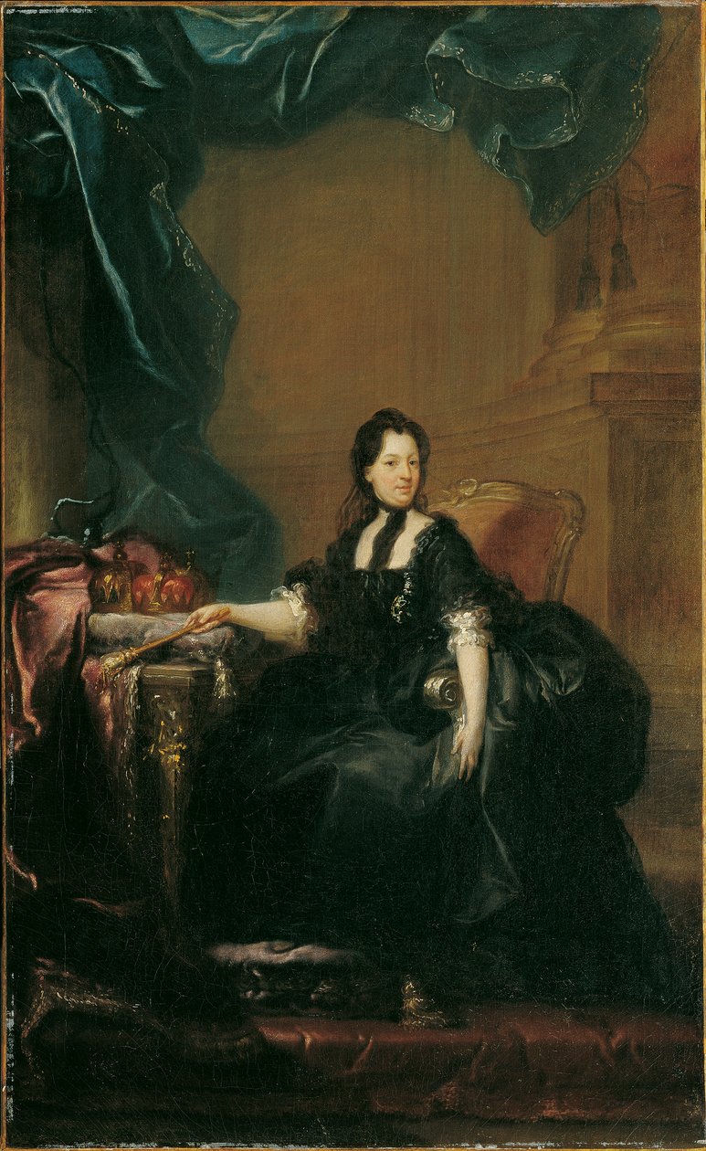 Imperatriz Maria Teresa em roupas de viúva de Franz Messmer