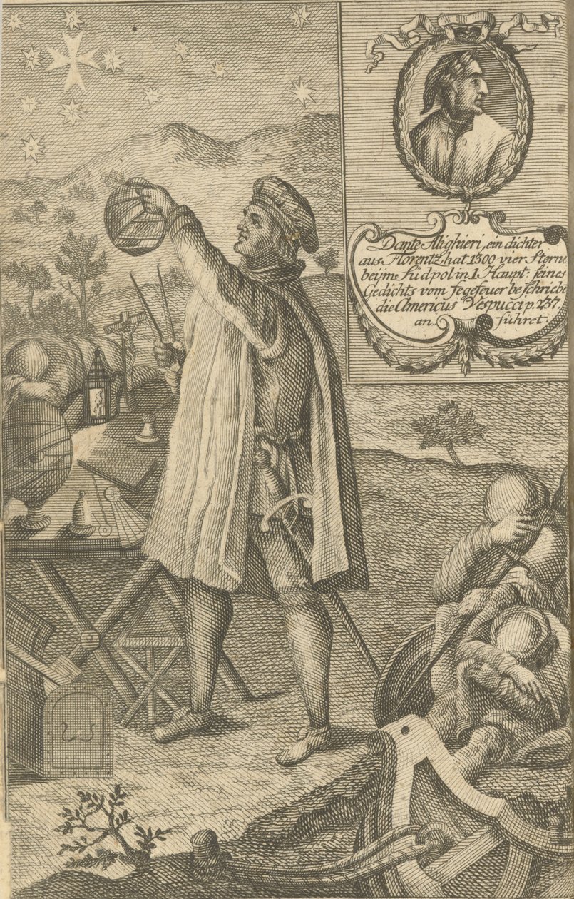 Américo Vespúcio, 1748. de Franz Nikolaus Rolffsen