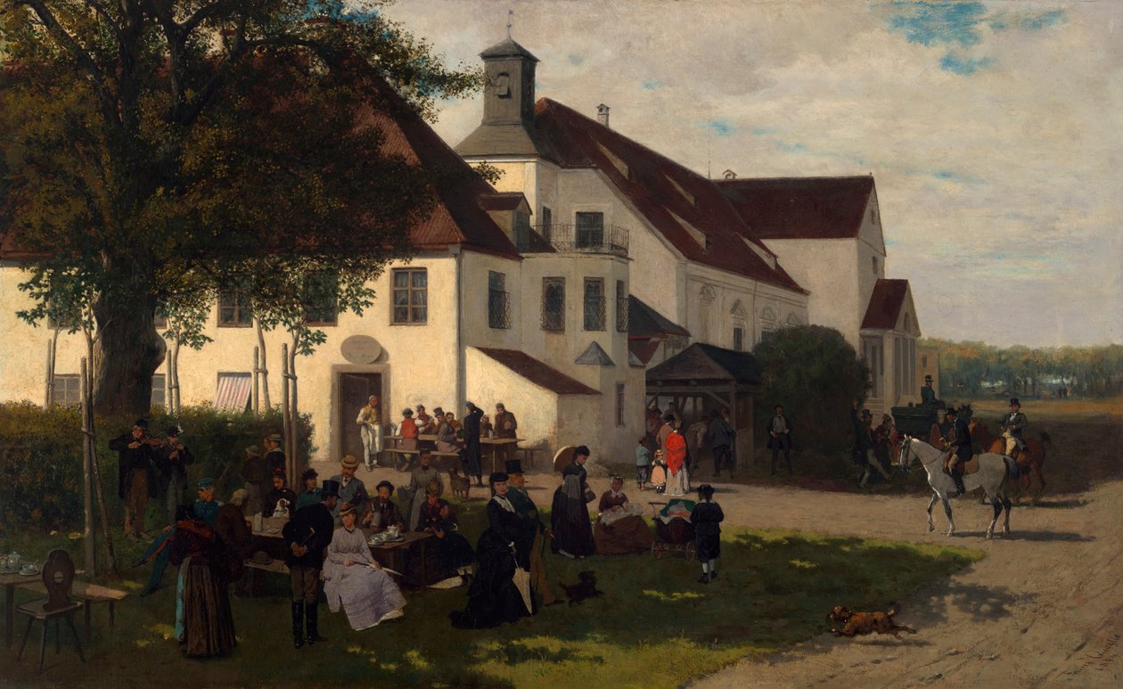A pousada do castelo em Alt-Schleißheim de Franz Quaglio