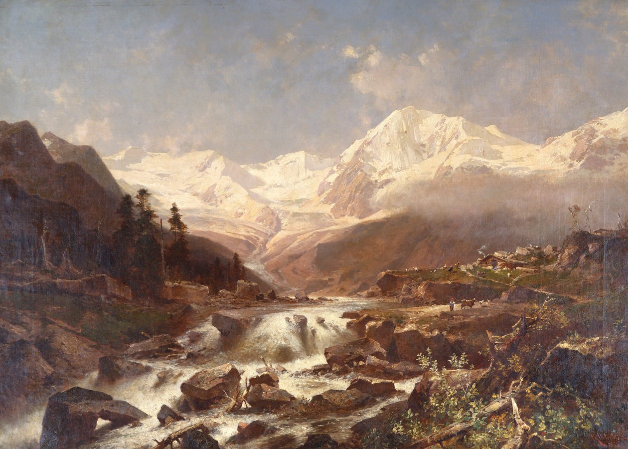 Koenigspitze-Tirol, 1877 de Franz Richard Unterberger