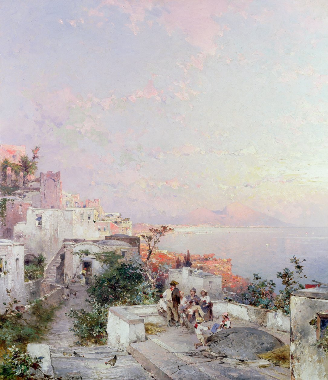 Posilipo, Nápoles de Franz Richard Unterberger
