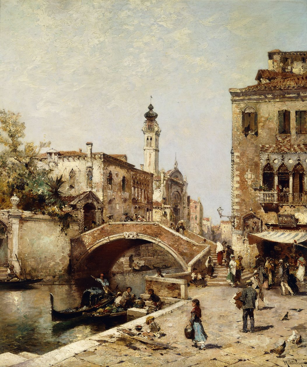 Santa Catarina Canal, Venice, de Franz Richard Unterberger