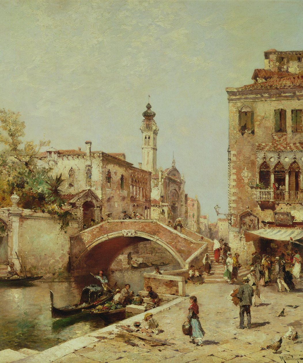 Santa Catarina Canal, Venice de Franz Richard Unterberger