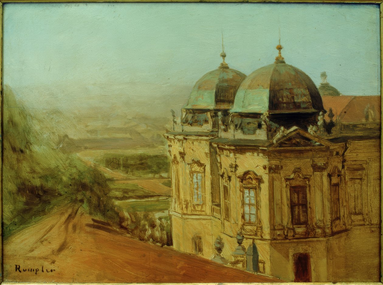 O Belvedere Superior em Viena de Franz Rumpler