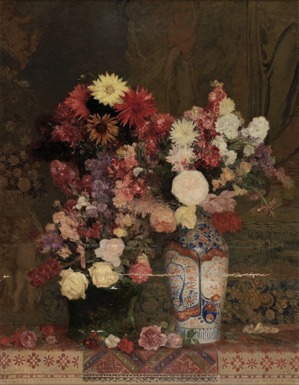 Flores de Outono com vaso de Franz Rumpler