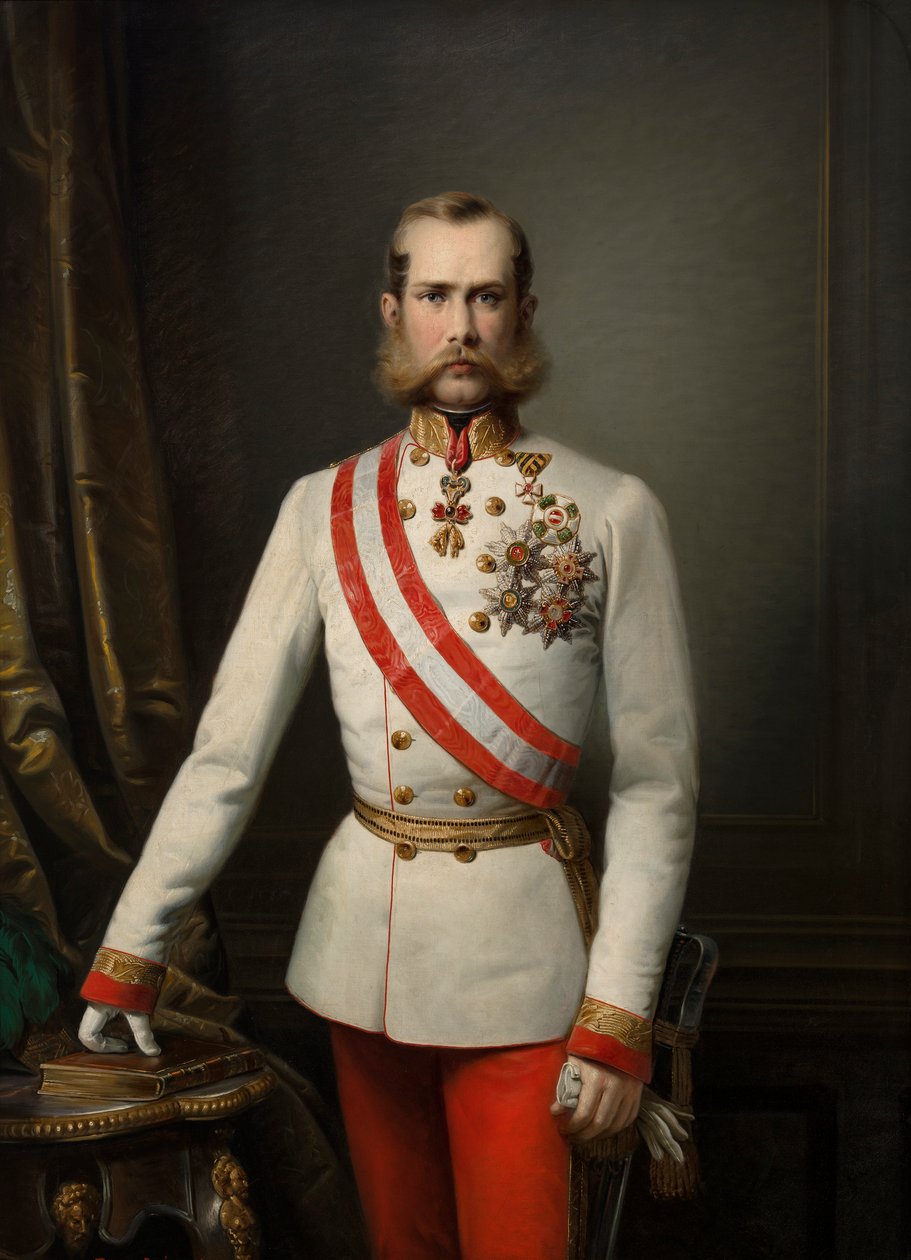 Alemão: Bildnis des Franz Joseph I Retrato de Franz Joseph I de Franz Russ the Elder