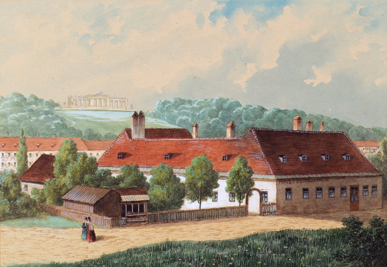 O restaurante "Die schwarze Weste" em Viena-Rudolfsheim de Franz Sager