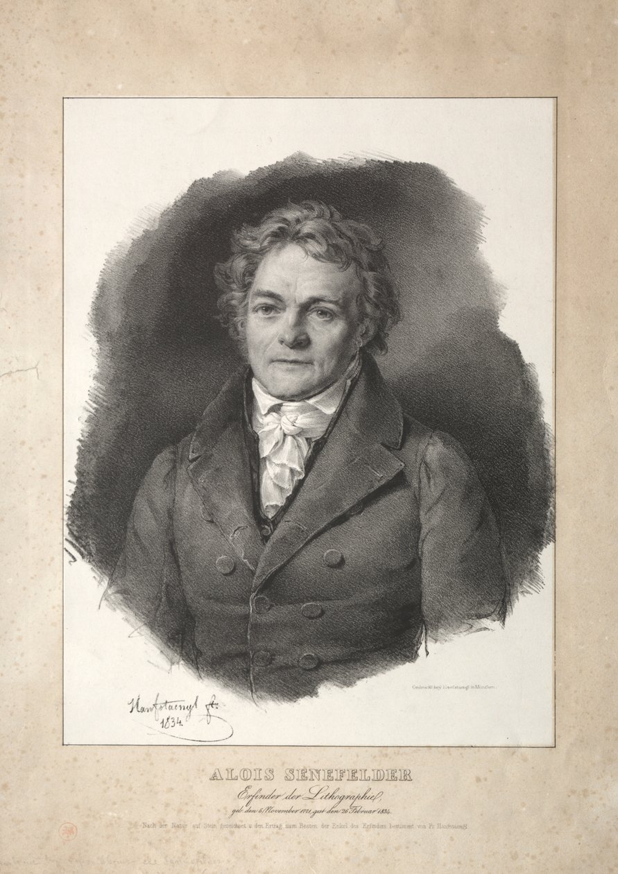 Aloys Senefelder de Franz Seraph Hanfstaengl