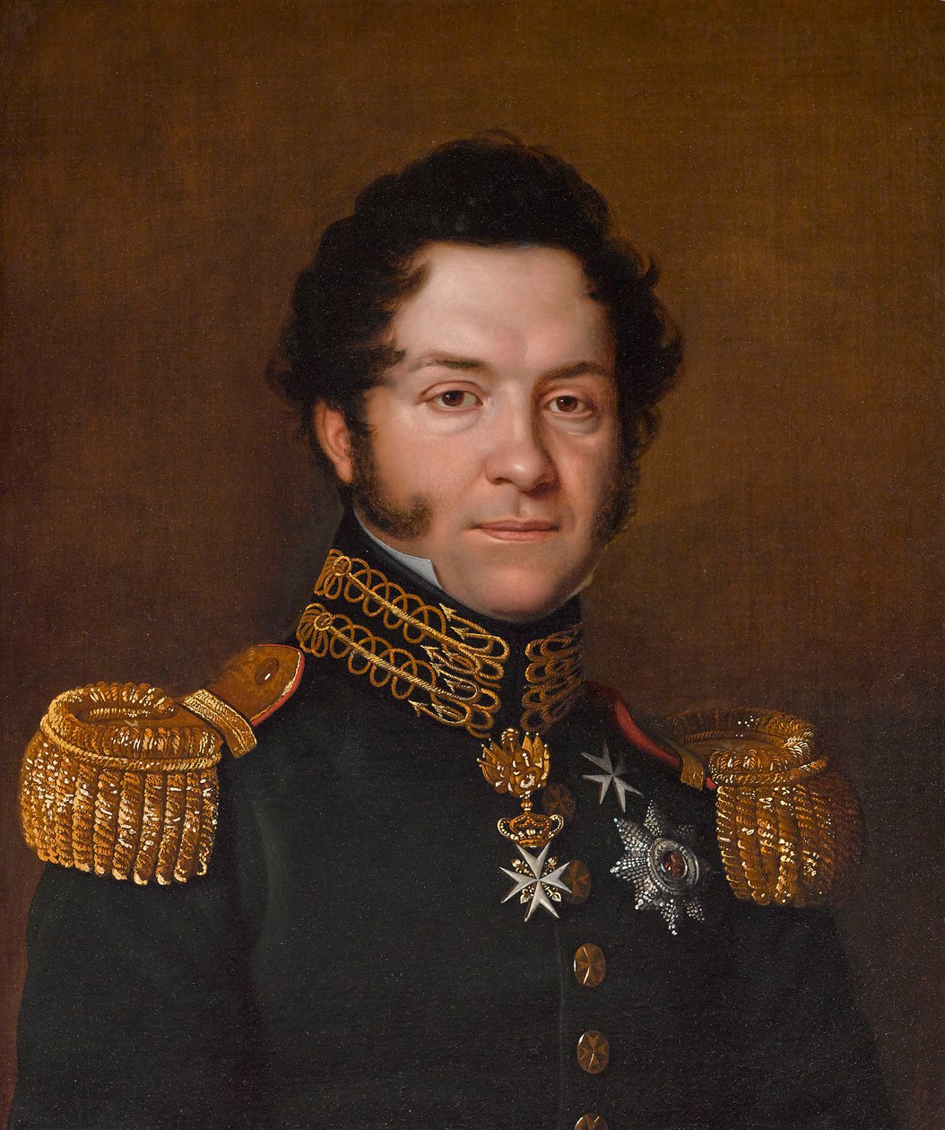 Retrato de Jean-Noé-Godefroy de Polier-Vernand 1782-1833, 1823. de Franz Seraph Stirnbrand